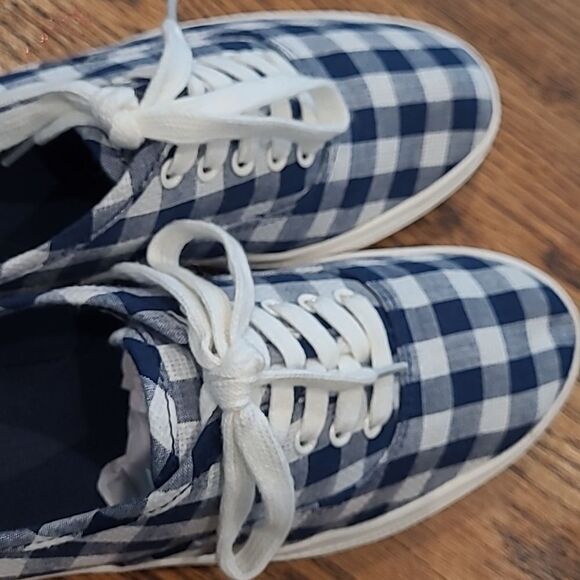 Massimo sz 8 navy/white checked Sneakers - Picture 4 of 6